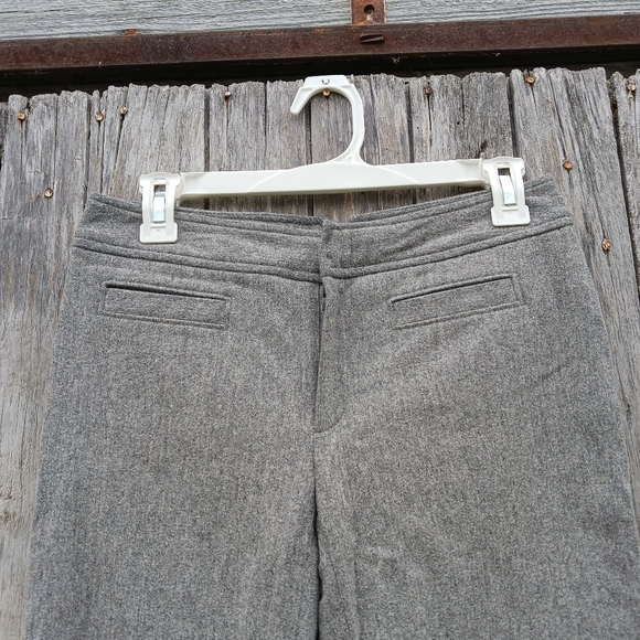Banana Republic Harrison Gray Wool Cashmere Blend Dress Pants Women's Size 0 - Picture 2 of 7